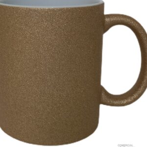 CANECA GLITTER BRONZE 325ML