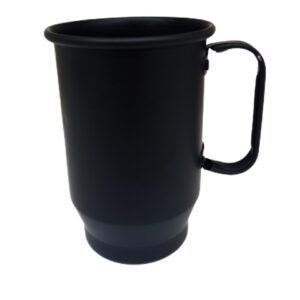 CANECA METAL PRETO FOSCO PARA TRANSFER/ SILK 600ml