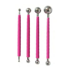 Kit boleador de metal rosa