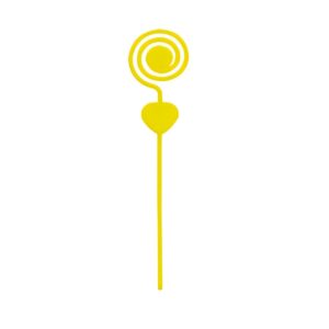 Espiral Plastico Amarelo pct 10un