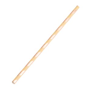 Canudo de Papel Listrado Kraft Rose Gold 15un