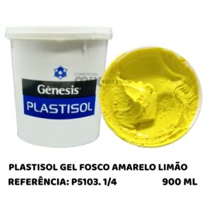 PLASTISOL GEL FOSCO AMARELO LIMAO - 900ML