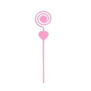 Espiral Plastico Rosa bb pct 10un