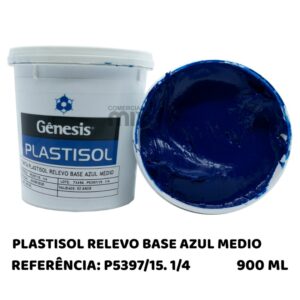 PLASTISOL RELEVO BASE AZUL MEDIO - 900ML
