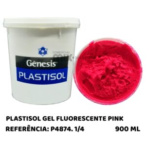 PLASTISOL GEL FLUORESCENTE PINK 900ML