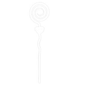 Espiral Plastico Zig Zag Branco pct 10un