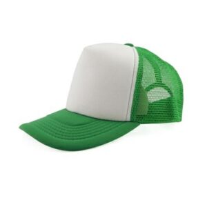 Boné de Tela com a Frente Branca para Sublimação - Verde
