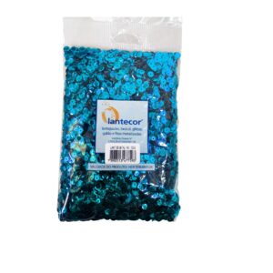 Lantejoulas Metal Azul Turqueza 100g