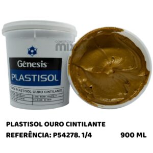 Plastisol CINTILANTE Ouro (DOURADO) - 900ml