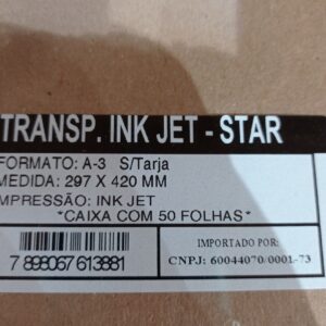 INKJET A3- Mídia de impressão para jato de tinta