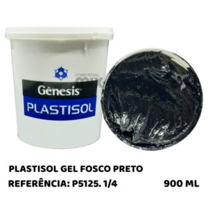 PLASTISOL GEL FOSCO PRETO 900ML