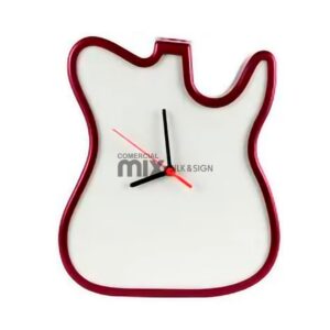 Guitarra Relógio para Sublimação BORDÔ