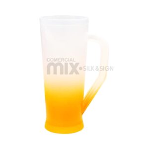Copo Slim Degrade laranja 400ml