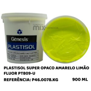PLASTISOL SUPER OPACO AMARELO LIMAO FLUOR - 900ML