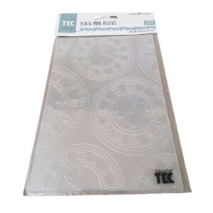 Placa para Relevo 2D 127x177mm Relogio Vintage I 20927