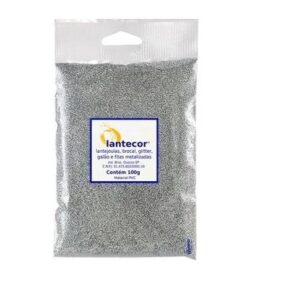Glitter Metal Prata 100g