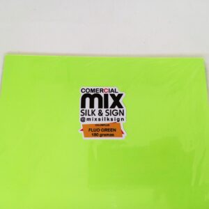 Papel Colorplus Fluo Green 180g A4 25un