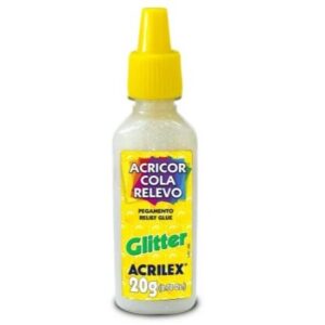 Cola Acricor cola relevo Glitter 20g