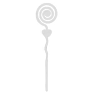 Espiral Plastico Zig Zag Transparente pct 10un