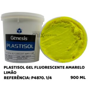 PLASTISOL GEL FLUORESCENTE  AMARELO LIMAO 900ML