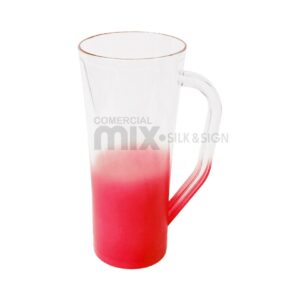Copo Slim Degrade vermelho 400ml