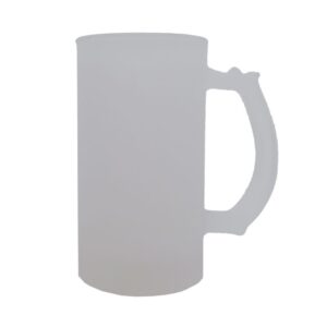 Caneca de Chopp Jateada para Sublimação-VIDRO 475ml LIVE