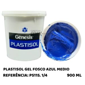 PLASTISOL GEL FOSCO AZUL MEDIO - 900ML