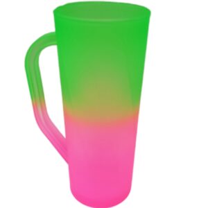 COPO SLIM DEGRADE ROSA E VERDE
