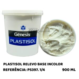 PLASTISOL RELEVO BASE INCOLOR 900ML