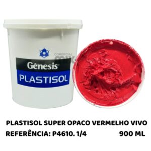 Plastisol stamp Super opaco VERMELHO VIVO - 900ml