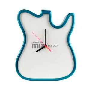 Guitarra Relógio para Sublimação VERDE