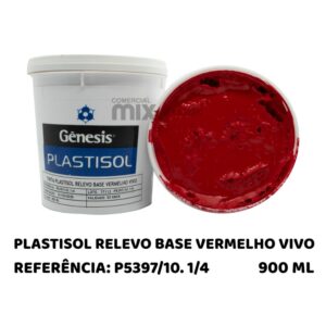 Plastisol RELEVO BASE Vermelho Vivo - 900ml