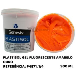 PLASTISOL GEL FLUORESCENTE AMARELO OURO 900ML