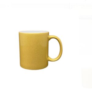 CANECA PEROLADA DOURADA LIVE 325ML