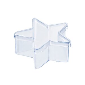 Mini Caixa Estrela transparente c10un
