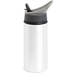 Garrafa/Squeeze Alumínio Branca WAVE com BICO 600 ml