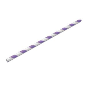 Canudo de Papel Listrado Roxo 20un