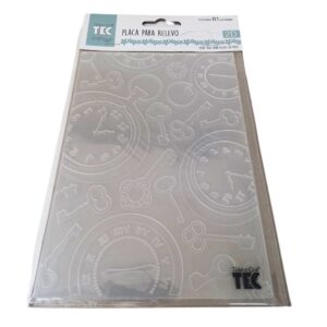 Placa para Relevo 2D 127x177mm Relogio Vintage II 20928