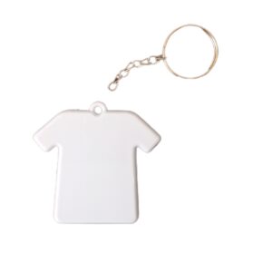 Chaveiro Polimero camiseta Branco c 10u