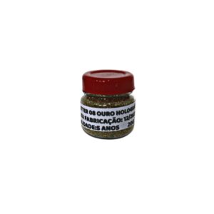 UN GLITTER HOLOGRÁFICO DOURADO N8 20G - RESINA