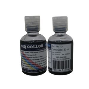 UN SIQ COLLOR PRETO 30ML - RESINA