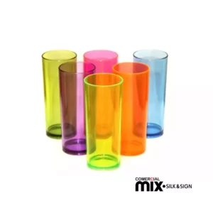 Copo long drink Acrílico Translúcido 300ML - Várias Cores