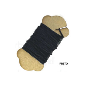 Cordão Seda Preto 10mt