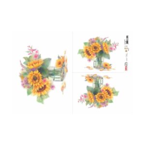 Papel Decoupage – Flor Girassol I