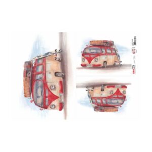 Papel Decoupage – Carros Kombi