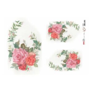 Papel Decoupage – Flor Rosa I