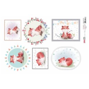 Papel Decoupage – Infantil Zoo Raposa I