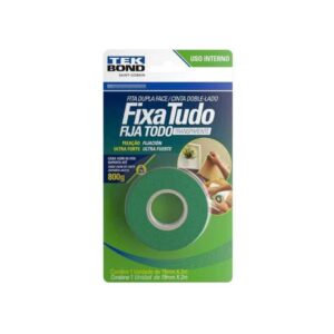 Fita ACR dupla face int - 19mmx2m blister TEKBOND