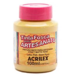 Tinta Fosca p/ Artesanato Amarelo Ocre 100ml – Acrilex