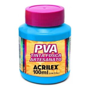 Tinta Fosca p/ Artesanato Azul Celeste 100ml - Acrilex